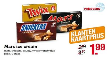 Aanbiedingen Mars ice cream - Mars - Geldig van 09/05/2016 tot 15/05/2016 bij Coop