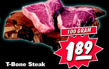 Aanbiedingen T-bone steak - Huismerk - Nettorama - Geldig van 09/05/2016 tot 15/05/2016 bij Nettorama