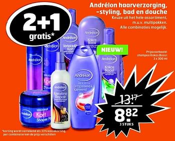 Aanbiedingen Andrélon shampoo kokos boost - Andrelon - Geldig van 11/05/2016 tot 15/05/2016 bij Trekpleister