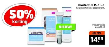 Aanbiedingen Biodermal p-cl-e serum - Biodermal - Geldig van 11/05/2016 tot 15/05/2016 bij Trekpleister