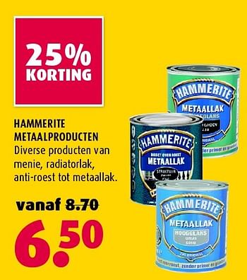 Aanbiedingen Hammerite metaalproducten - Hammerite - Geldig van 02/05/2016 tot 15/05/2016 bij Hubo