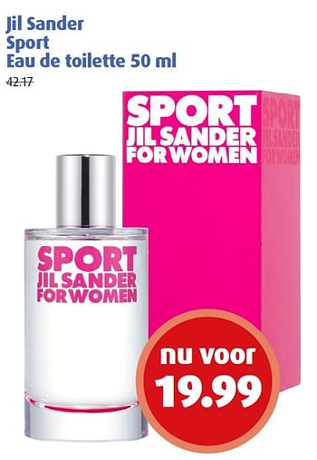Aanbiedingen Jil sander sport eau de toilette - Jil Sander - Geldig van 02/05/2016 tot 15/05/2016 bij Uw eigen drogist