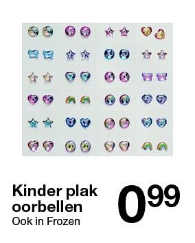 Aanbiedingen Kinder plak oorbellen - Huismerk - Zeeman  - Geldig van 14/05/2016 tot 28/05/2016 bij Zeeman
