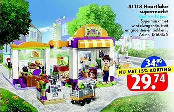 Aanbiedingen 41118 heartlake supermarkt - Lego - Geldig van 30/04/2016 tot 15/05/2016 bij Bart Smit