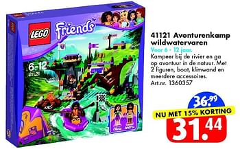 Aanbiedingen 41121 avonturenkamp wildwatervaren - Lego - Geldig van 30/04/2016 tot 15/05/2016 bij Bart Smit