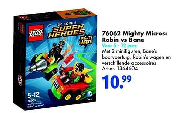 Aanbiedingen 76062 mighty micros robin vs bane - Lego - Geldig van 30/04/2016 tot 15/05/2016 bij Bart Smit