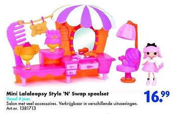 Aanbiedingen Mini lalaloopsy style n swap speelset - Lalaloopsy - Geldig van 30/04/2016 tot 15/05/2016 bij Bart Smit