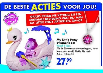 Aanbiedingen My little pony zwanenboot - My Little Pony - Geldig van 30/04/2016 tot 15/05/2016 bij Bart Smit