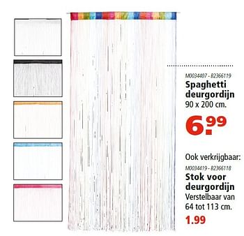 Aanbiedingen Spaghetti deurgordijn - Huismerk - Novy - Geldig van 05/05/2016 tot 18/05/2016 bij Novy