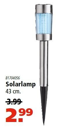 Aanbiedingen Solarlamp - Huismerk - Novy - Geldig van 05/05/2016 tot 18/05/2016 bij Novy