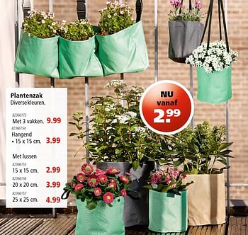 Aanbiedingen Plantenzak met lussen - Huismerk - Novy - Geldig van 05/05/2016 tot 18/05/2016 bij Novy