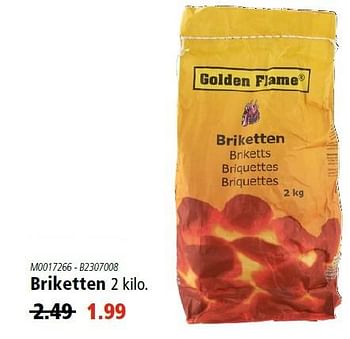 Aanbiedingen Briketten - Golden Flame - Geldig van 05/05/2016 tot 18/05/2016 bij Novy