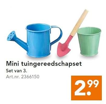 Aanbiedingen Mini tuingereedschapset - Huismerk - Blokker - Geldig van 09/05/2016 tot 18/05/2016 bij Blokker