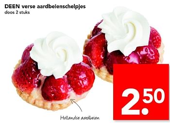 Aanbiedingen Deen verse aardbeienschelpjes - Huismerk deen supermarkt - Geldig van 15/05/2016 tot 21/05/2016 bij Deen Supermarkten