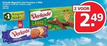 Aanbiedingen Verkade digestive, san francisco of kids - Verkade - Geldig van 15/05/2016 tot 21/05/2016 bij Plus