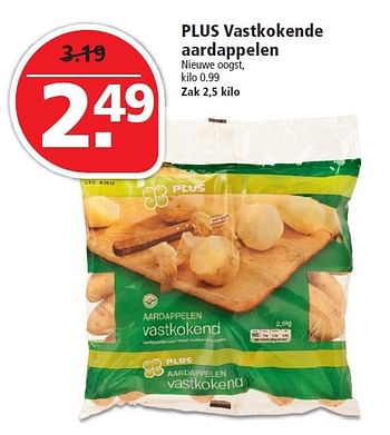 Aanbiedingen Plus vastkokende aardappelen - Huismerk - Plus - Geldig van 15/05/2016 tot 21/05/2016 bij Plus