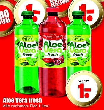 Aanbiedingen Aloe vera fresh - Aloë Vera - Geldig van 15/05/2016 tot 21/05/2016 bij Lekker Doen