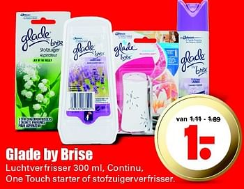 Aanbiedingen Glade by brise - Glade - Geldig van 15/05/2016 tot 21/05/2016 bij Lekker Doen