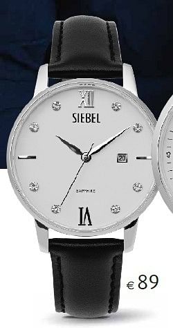 Aanbiedingen Horloge - Siebel - Geldig van 22/04/2016 tot 22/05/2016 bij Siebel Juweliers
