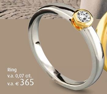 Aanbiedingen Ring - Diamonde - Geldig van 22/04/2016 tot 22/05/2016 bij Siebel Juweliers