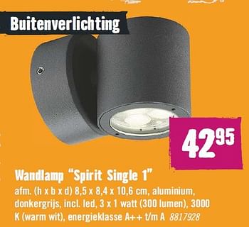 Aanbiedingen Philips wandlamp spirit single 1 - Philips - Geldig van 09/05/2016 tot 22/05/2016 bij Hornbach