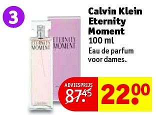 Aanbiedingen Calvin klein eternity moment - Calvin Klein - Geldig van 11/05/2016 tot 22/05/2016 bij Kruidvat