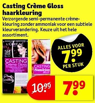 Aanbiedingen Casting crème gloss haarkleuring - L'Oreal Paris - Geldig van 11/05/2016 tot 22/05/2016 bij Kruidvat