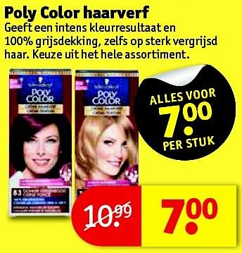 Aanbiedingen Poly color haarverf - Poly Color - Geldig van 11/05/2016 tot 22/05/2016 bij Kruidvat