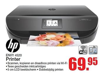 Aanbiedingen Hp printer envy 4520 - HP - Geldig van 15/05/2016 tot 22/05/2016 bij Scheer & Foppen