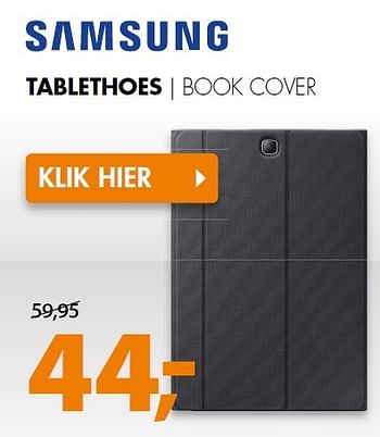 Aanbiedingen Samsung tablethoes book cover - Samsung - Geldig van 16/05/2016 tot 22/05/2016 bij Expert