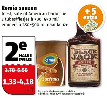 Aanbiedingen Remia sauzen - Remia - Geldig van 17/05/2016 tot 22/05/2016 bij Poiesz