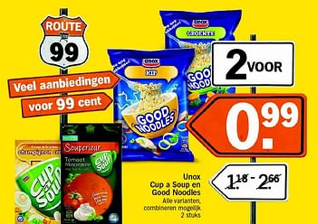 Aanbiedingen Unox cup a soup en good noodles - Unox - Geldig van 17/05/2016 tot 22/05/2016 bij Albert Heijn