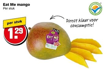 Aanbiedingen Eat me mango - Eat Me - Geldig van 18/05/2016 tot 24/05/2016 bij Hoogvliet