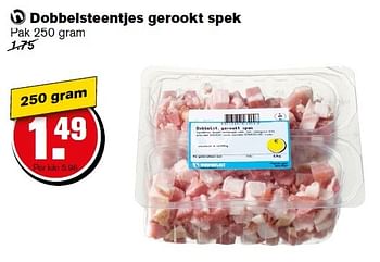 Aanbiedingen Dobbelsteentjes gerookt spek - Huismerk - Hoogvliet - Geldig van 18/05/2016 tot 24/05/2016 bij Hoogvliet