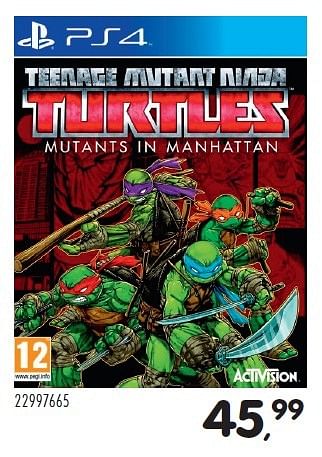 Aanbiedingen Turtles mutants in manhattan - Activision - Geldig van 24/05/2016 tot 21/06/2016 bij Supra Bazar