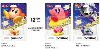 Aanbiedingen Amiibo kirby figuur - Nintendo - Geldig van 24/05/2016 tot 21/06/2016 bij Supra Bazar