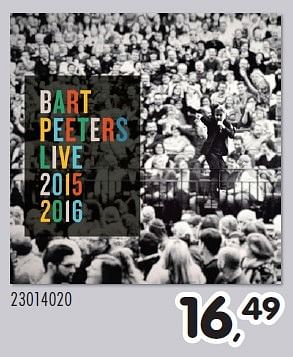 Aanbiedingen Bart peeters live 2015 2016 - Huismerk - Supra Bazar - Geldig van 24/05/2016 tot 21/06/2016 bij Supra Bazar