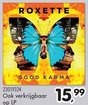 Aanbiedingen Roxette good karma - Huismerk - Supra Bazar - Geldig van 24/05/2016 tot 21/06/2016 bij Supra Bazar