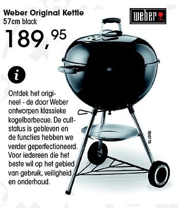 Aanbiedingen Weber original kettle - Weber - Geldig van 26/05/2016 tot 16/07/2016 bij Multi Bazar