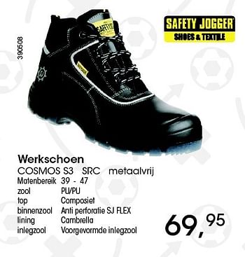 Aanbiedingen Werkschoen cosmos s3 src - Safety Jogger - Geldig van 26/05/2016 tot 16/07/2016 bij Multi Bazar