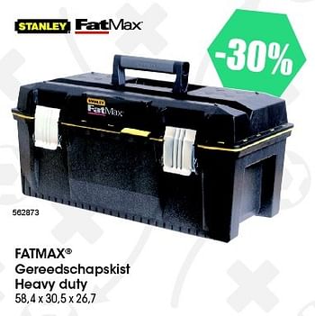 Aanbiedingen -30% fatmax gereedschapskist heavy duty - Stanley - Geldig van 26/05/2016 tot 16/07/2016 bij Multi Bazar