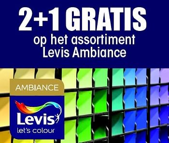 Aanbiedingen 2+1 gratis op het assortiment levis ambiance - Levis - Geldig van 26/05/2016 tot 16/07/2016 bij Multi Bazar
