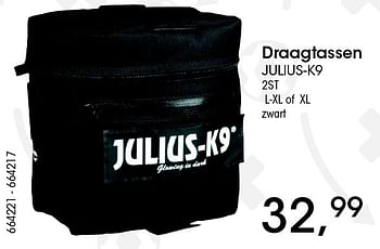 Aanbiedingen Draagtassen julius-k9 - Julius-K9 - Geldig van 26/05/2016 tot 16/07/2016 bij Multi Bazar
