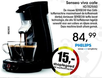Aanbiedingen Philips senseo viva cafe hd7829-60 - Philips - Geldig van 26/05/2016 tot 16/07/2016 bij Multi Bazar