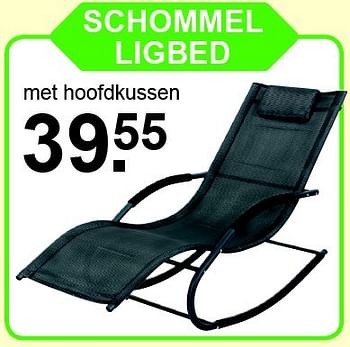 Aanbiedingen Schommel ligbed met hoofdkussen - Huismerk - Van Cranenbroek - Geldig van 05/06/2016 tot 26/06/2016 bij Van Cranenbroek