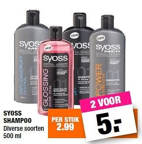 Aanbiedingen Syoss shampoo - Syoss - Geldig van 06/06/2016 tot 19/06/2016 bij Big Bazar