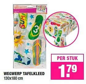 Aanbiedingen Wegwerp tafelkleed - Huismerk - Big Bazar - Geldig van 06/06/2016 tot 19/06/2016 bij Big Bazar