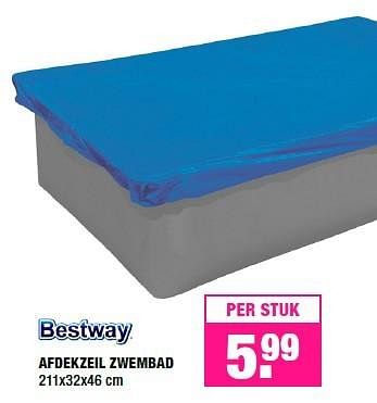 Aanbiedingen Afdekzeil zwembad - BestWay - Geldig van 06/06/2016 tot 19/06/2016 bij Big Bazar