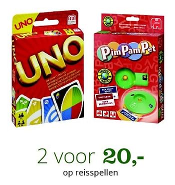Aanbiedingen Uno, pim pam pet - Mattel - Geldig van 03/06/2016 tot 17/06/2016 bij Bol