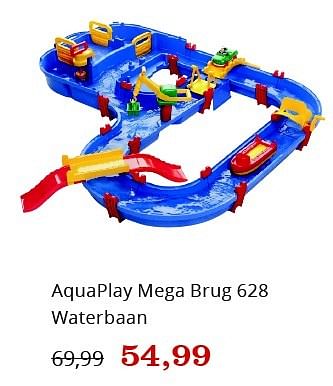 Aanbiedingen Aquaplay mega brug 628 waterbaan - Aquaplay - Geldig van 03/06/2016 tot 17/06/2016 bij Bol